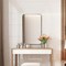 Wall-Mounted Rectangle Bathroom Mirror with Metal Frame Suitable for Home or Offices